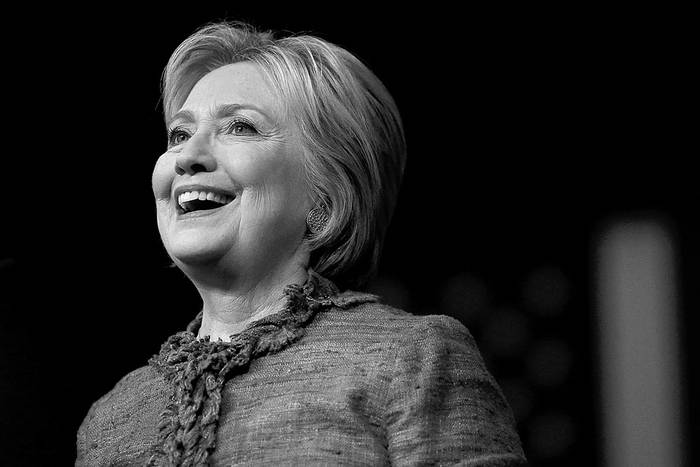 Hillary Clinton en West Palm Beach, Florida. Foto: Justin Sullivan, Afp