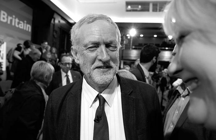Jeremy Corbyn, líder del opositor Partido Laborista británico, el 2 de junio, en Londres. Foto: Daniel Leal-Olivas, Afp
