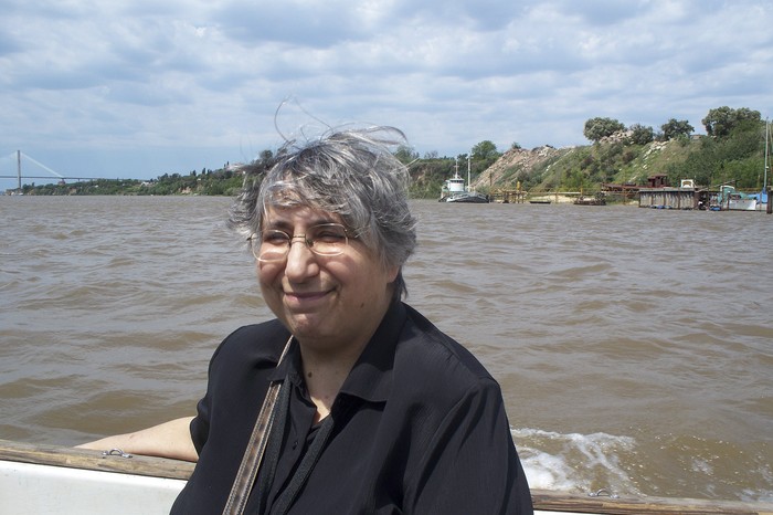 María Antonia Grompone, durante un viaje. Foto: gentileza de Juan Grompone
