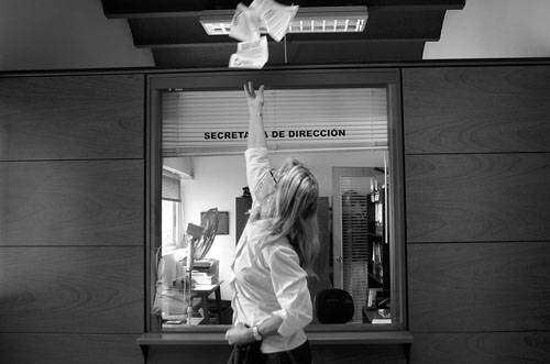 Movilización de funcionarios del Hospital Español. Foto: Pablo Vignali 