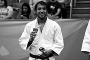 Juan Romero tras recibir su medalla de plata obtenida en la prueba de Judo de la categoría 90 Kg en el Centro de Entrenamiento Olímpico por los X Juegos Suramericanos Santiago 2014 (Chile). / foto: Aníbal Greco, ind, Agencia Uno. 