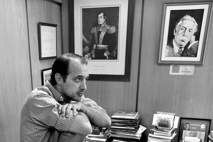 Fernando Amado en su despacho del Palacio Legislativo. Foto: Iván Franco (archivo, noviembre de 2012)