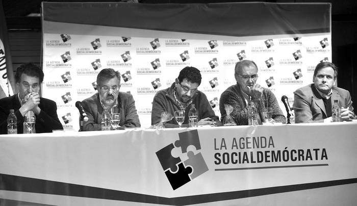 Fernando Filgueira, Javier Lasida, Juan Pedro Mir, Richard Read y Guillermo Fossati.
Foto: Federico Gutiérrez (archivo, agosto de 2016)