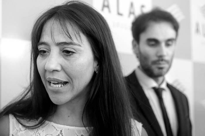 Sabrina Acevedo y Nicolás de los Santos, directivos de Alas U. Foto: Santiago Mazzarovich (archivo, enero de 2016)