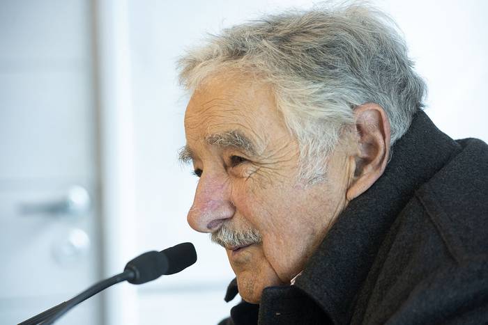 José Mujica, luego de reunirse Tabaré Vázquez, el 2 de setiembre de 2019, en Suárez y Reyes. · Foto: Federico Gutiérrez
