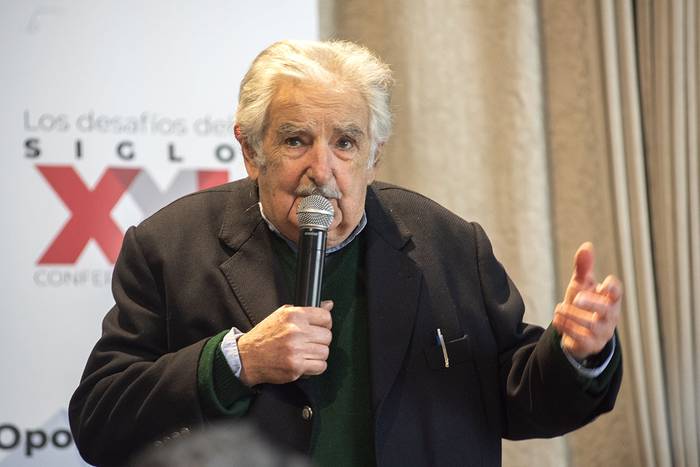 José Mujica en el Hotel del Prado. · Foto: Federico Gutiérrez