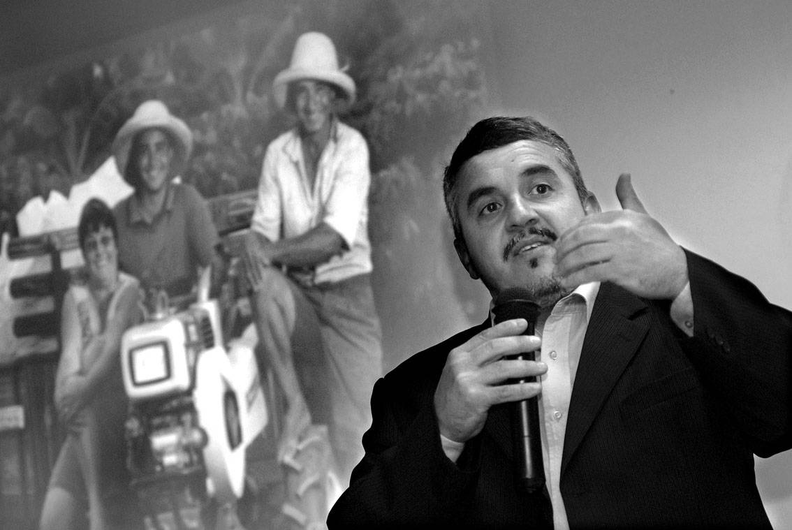 Adoniram Sanches Peraci, durante su exposición, el viernes. 