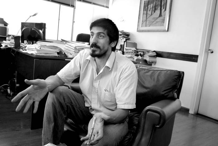 Pablo Álvarez, ayer, en su despacho del Ministerio de Educación y Cultura. Foto: Cecilia Vidal