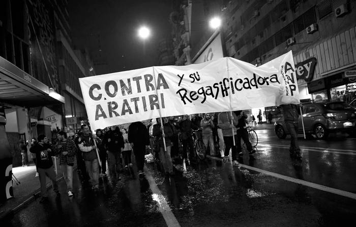 Marcha en contra de la megaminería y en defensa de los recursos naturales. Foto: Nicolás Celaya (archivo, julio de 2014)
