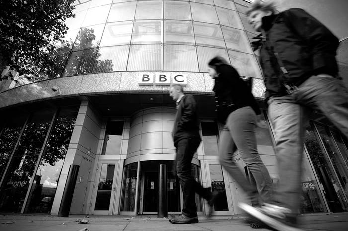 Oficinas de la BBC, en el oeste de Londres. Foto: Carl Court, Afp