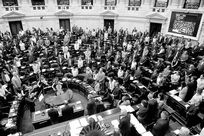 La Cámara de Diputados de Argentina durante la sesión de ayer. Foto: Fernando Starla, Efe