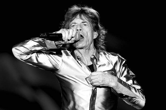 Mick Jagger, líder y vocalista de la banda británica The Rolling Stones, el 3 de febrero en el Estadio Nacional de Santiago de Chile. Foto: Sebastián Silva, EFE