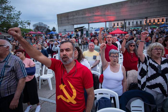 103º aniversario del Partido Comunista del Uruguay, el sábado 21 de octubre, en la plaza Primero de Mayo. · Foto: Rodrigo Viera Amaral