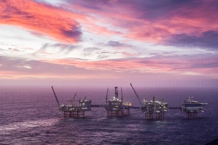 Plataforma petrolífera Johan Sverdrup, en el mar del Norte, 140 km al oeste de la costa Noruega. · Foto: Carina Johansen, NTB Scanpix, AFP