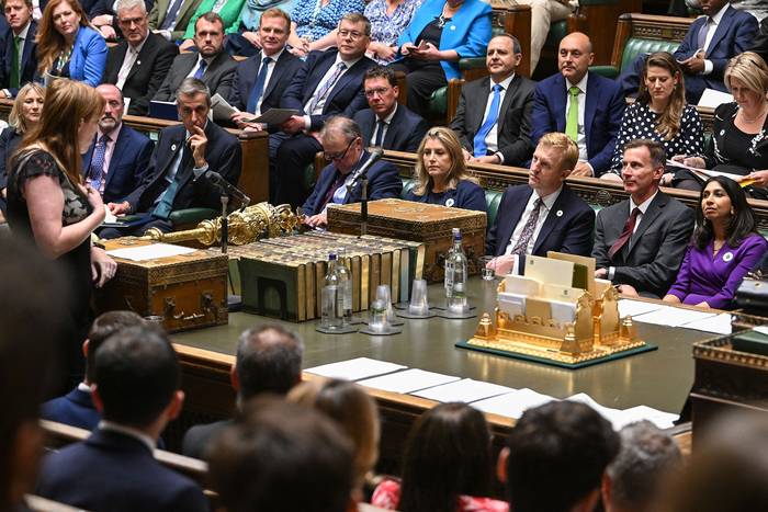 Parlamento del Reino Unido el 12 de julio, en Londres. · Foto: Jessica Taylor, Parlamento del Reino Unido, AFP
