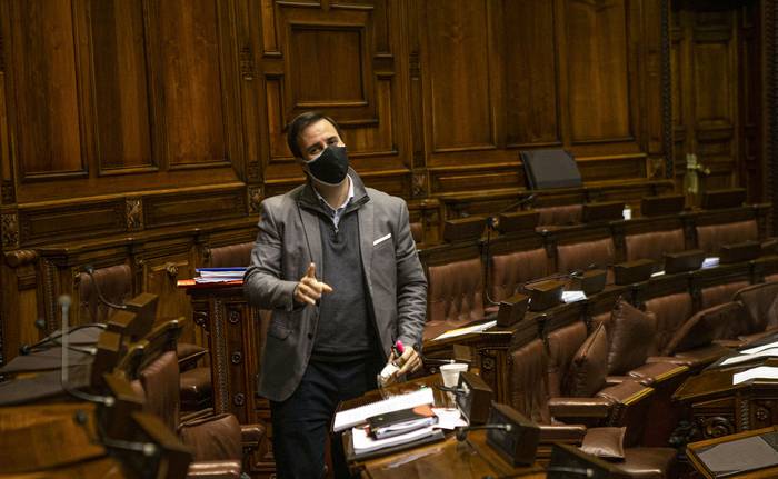 Conrado Rodríguez, el lunes, en la Cámara de Diputados. · Foto: .