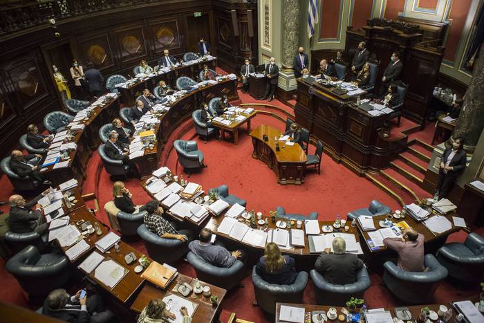 Tratamiento de la LUC en la cámara de Senadores.

:  · Foto: .