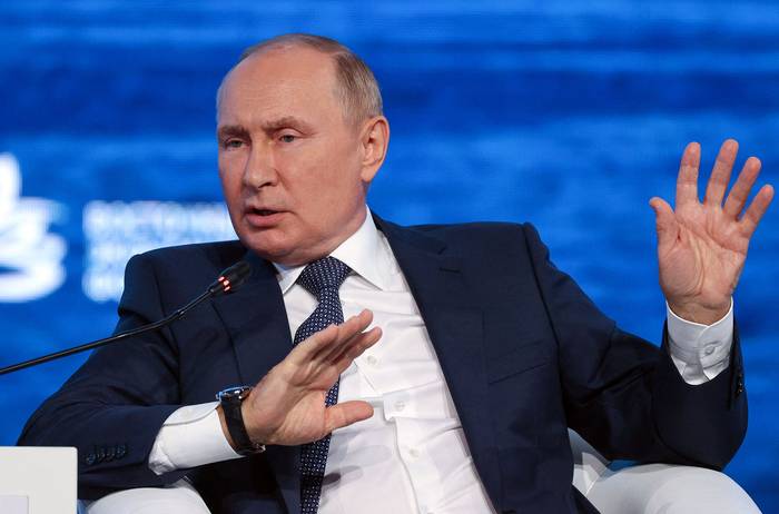 Vladimir Putin en el Foro Económico Oriental en Vladivostok (07.09.2022). · Foto: Sergei Bobylyov, AFP
