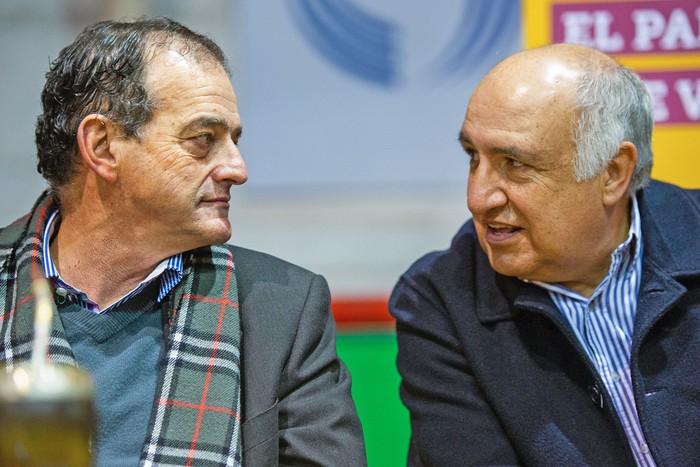 Guido Manini Ríos y Guillermo Domenech (archivo, agosto de 2019). · Foto: Santiago Mazzarovich / adhocFOTOS