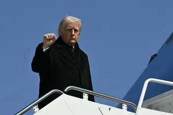 Donald Trump, el 18 de marzo en Maryland. · Foto: Jim Waston, AFP