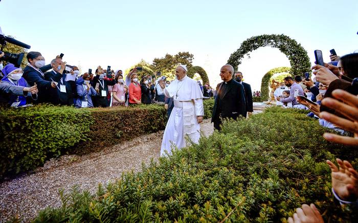 El Papa Francisco, en los jardines del Vaticano el 31 de mayo.
 · Foto: Filippo Monteforte, AFP