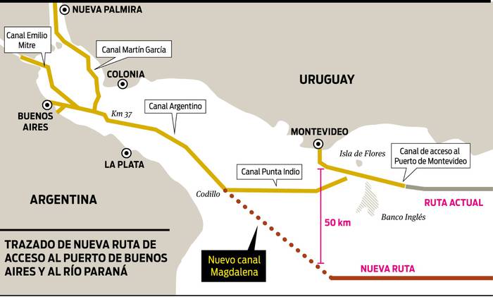 Foto principal del artículo 'Ante anuncio de Argentina de dragar el canal Magdalena, presidente de la CARP propuso reflotar puerto de aguas profundas en Rocha'