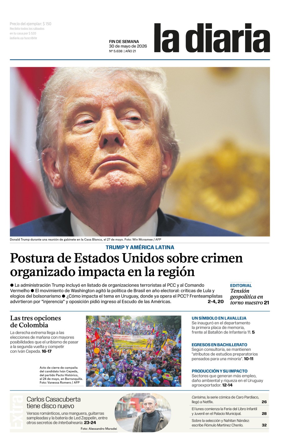 Portada edición del día