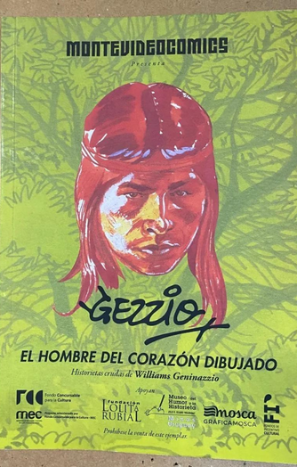 Foto de tapa de Gezzio, el hombre del corazón dibujado: historietas crudas de Williams Geninazzio