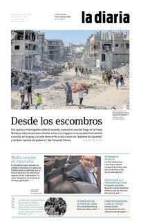 Tapa de la diaria del sábado 11 de octubre de 2025