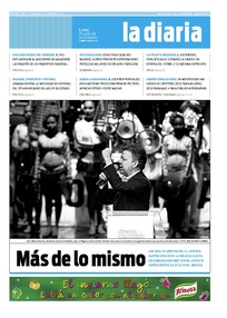 Tapa de la diaria del lunes 21 de junio de 2010