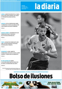 Tapa de la diaria del jueves 10 de marzo de 2016