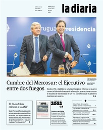 Tapa de la diaria del miércoles 20 de julio de 2022