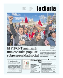 Tapa de la diaria del martes 2 de mayo de 2023