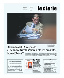 Tapa de la diaria del viernes 15 de agosto de 2025
