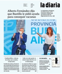 Tapa de la diaria del lunes 28 de diciembre de 2020