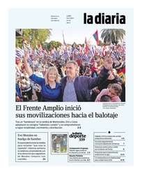 Tapa de la diaria del lunes 4 de noviembre de 2024