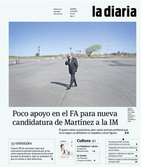 Tapa de la diaria del viernes 27 de diciembre de 2019