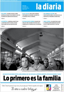 Tapa de la diaria del viernes 20 de noviembre de 2015