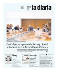 Tapa de la diaria del miércoles 29 de abril de 2026