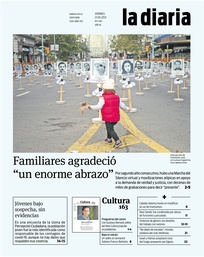Tapa de la diaria del viernes 21 de mayo de 2021