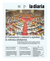 Tapa de la diaria del martes 25 de abril de 2023