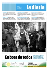 Tapa de la diaria del lunes 26 de abril de 2010