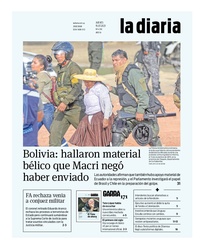 Tapa de la diaria del jueves 15 de julio de 2021