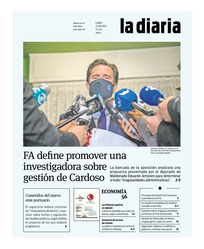 Tapa de la diaria del lunes 23 de agosto de 2021