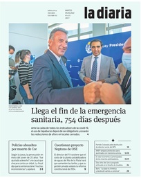 Tapa de la diaria del martes 5 de abril de 2022