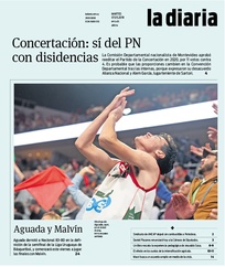 Tapa de la diaria del martes 7 de mayo de 2019