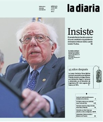 Tapa de la diaria del miércoles 20 de febrero de 2019