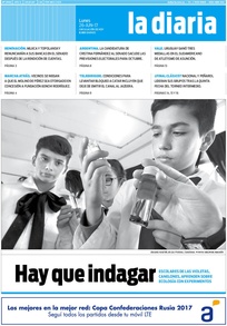 Tapa de la diaria del lunes 26 de junio de 2017