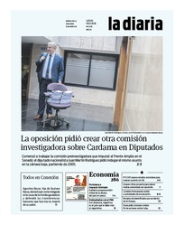Tapa de la diaria del jueves 19 de febrero de 2026