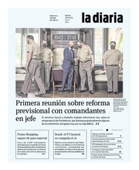 Tapa de la diaria del martes 9 de agosto de 2022